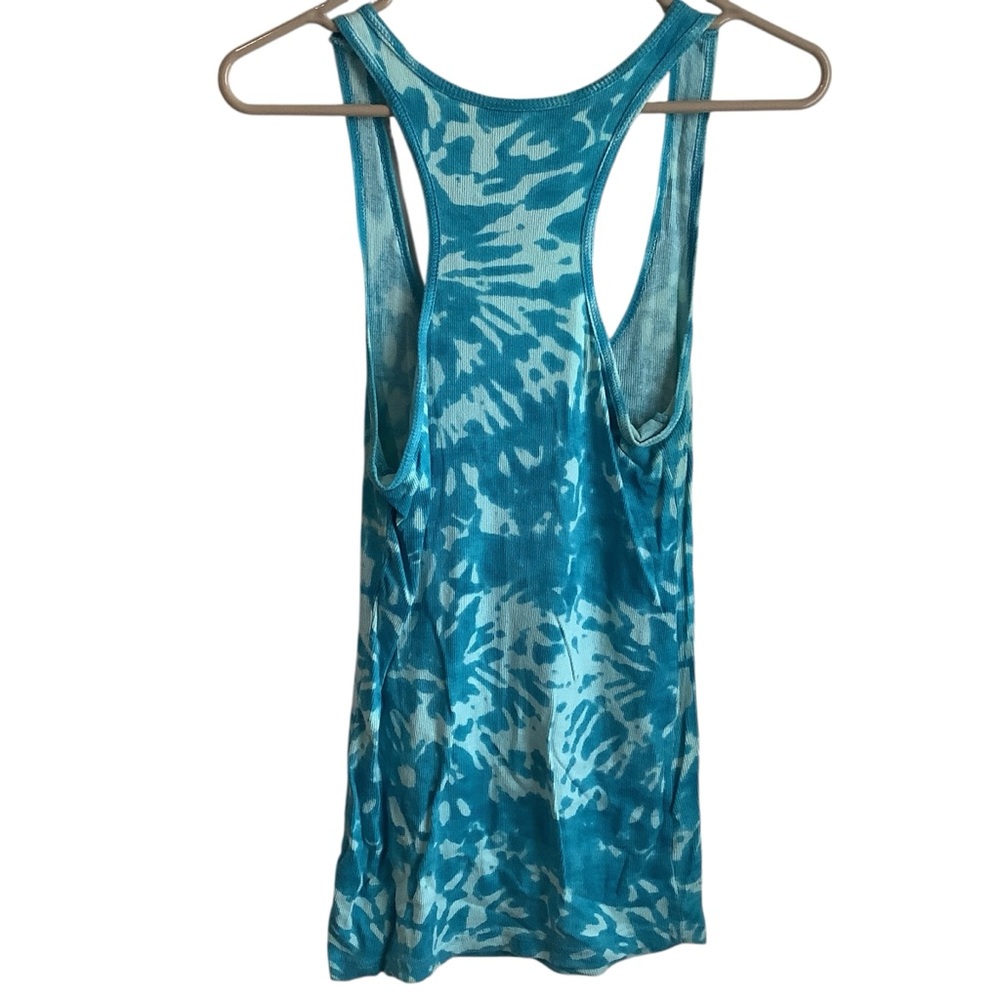 No Boundaries Women’s Aqua Tie-Dye Tank Top Size L - Picture 7 of 7
